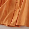 thumbnail image 3 of Womens Athletic Tops Women's T-Shirts Casual Embroidered Top for Everyday Comfort and Seasonal Style Orange XL, 3 of 4