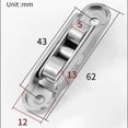 thumbnail image 2 of 4Pcs Slot/Flat Wheel 77 Tyle Sliding Doorcasement Pulley Stainless Steel Frame B, 2 of 9