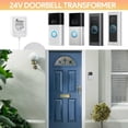 thumbnail image 3 of Doorbell Transformer 24V Adapter for Ring Video Doorbell, 16.4ft Long C Wire Power Supply, Compatible with Ring, Nest Hello, Wyze and Eufy Video Doorbells, 3 of 3