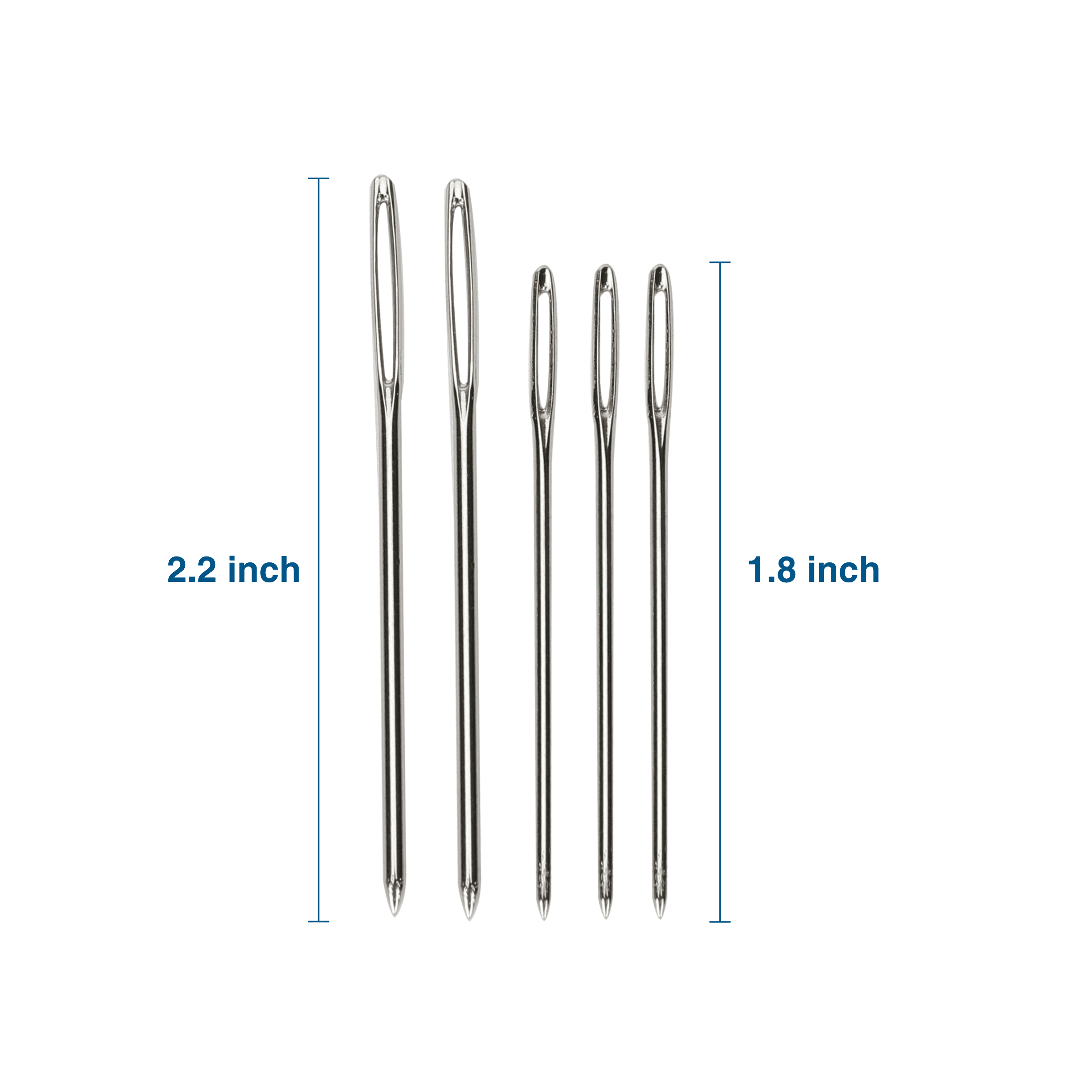 Hello Hobby Steel Plastic Canvas Needles, Sizes 16 and 18, 5-Piece Set