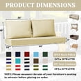 thumbnail image 5 of SDJPOI Outdoor Loveseat Cushion Set, 48‘‘ x 24‘’ Waterproof Couch Love Seat for Bench & Swing, 5 of 7