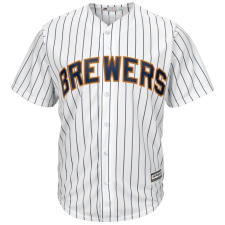 Milwaukee Brewers Jersey - Milwaukee Brewers Majestic Official Cool Base Jersey - White -
