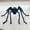 B02, variant on Artificial Plush Spider Halloween Black Giant Spider Scary Home Bar Haunted House Scene Ornament Prop Holiday Outdoor Decoration
