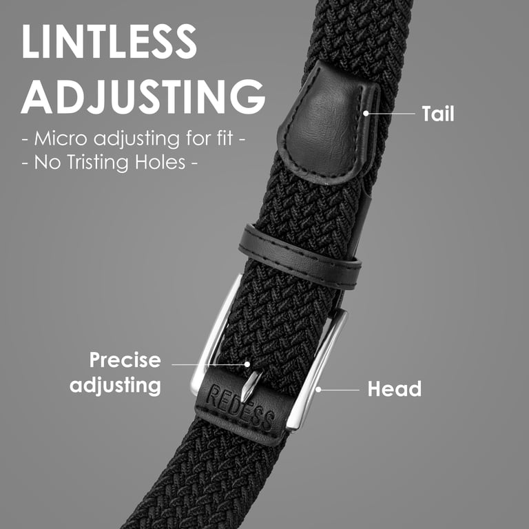 REDESS Men's Braided Web Elastic Belt, 2-Pack photo 6