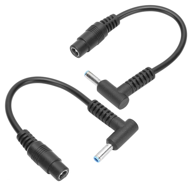 Small Mouth Line Adapter Line, 2pcs Connector Line, DC Pointed Plug Connector Cable 5.5x2.1mm Female To 4.5x3.0mm Male For Laptop Notebook