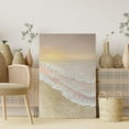 thumbnail image 3 of AVOI Hand Painted Surface Pictures Painting On Canvas Modern Seascape Home Office Decor Hand Made Sunset Painting Canvas Wall Decor Seascape Artwork For Living Room Frame: 12x12in, 3 of 4
