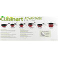 thumbnail image 6 of Cuisinart Advantage 11-Piece Nonstick Hard Aluminum Cookware Set, Red, 6 of 8