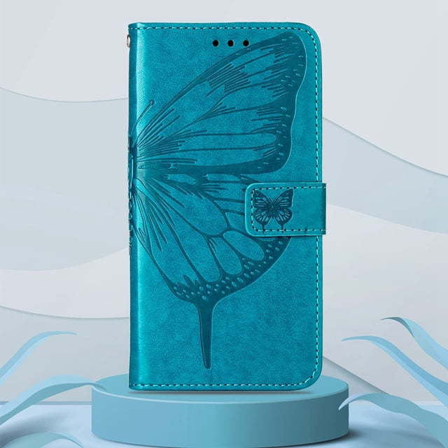 Funda de teléfono de mariposa en relieve para Samsung A12 M12 A42 A51 A71 A01 A11 A21S A70S, Funda de cuero con tapa, 10 Uds./lote qym unisex