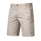 thumbnail image 1 of Pantalones cortos lisos de algodón 100% de verano para hombre, pantalones cortos informales de alta calidad para negocios y sociales,, 1 of 5