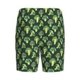 thumbnail image 7 of Daiia Broccoli 3 Mens Woven Stretch Pajama Short,Short Pajama Pants-Large, 7 of 7