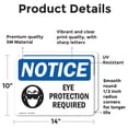 thumbnail image 2 of (2 Pack) Eye Protection Required Sign, 2 of 7