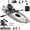 Yellow, variant on Bezliving Inflatable Kayak with Pedal System, 12ft Premium PVC Fishing Kayak, Lightweight & Portable with Aluminum Seat, Rudder System, and Accessories Included