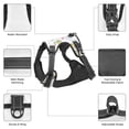 thumbnail image 3 of Vsdgher Green Blue Avocado Pattern Dog Harness,No Pull Pet Harness with Soft Padded Handle,Adjustable Reflective Vest with 2 Buckles,4 Slide Buckles,S-XL Large, 3 of 5