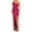 Hot Pink, variant on Prolriy Wedding Guest Dresses for Women Ladies One Shoulder Tie Waist Slit Pleated Sequin Gown Dress Party Dresses for Women 2024 Formal Dress Hot Pink M