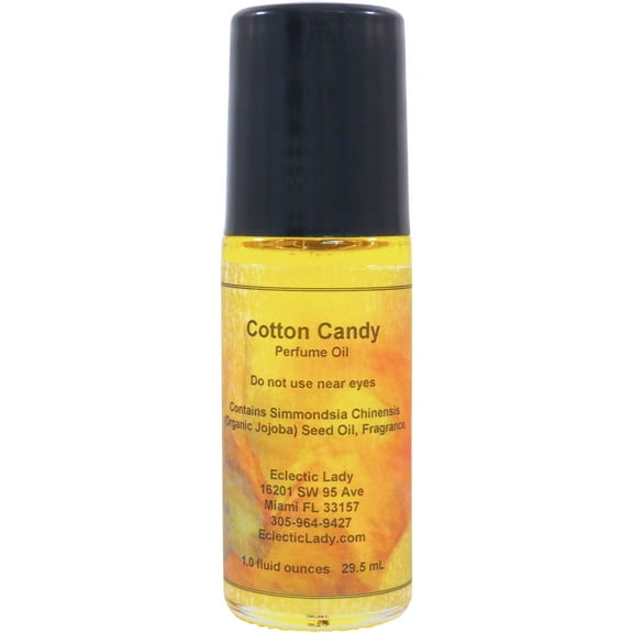 Cotton Candy Perfume Oil, 1.0 Oz Portable Roll-On Fragrance