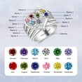 thumbnail image 4 of YUPPOLKR Family Tree Ring Personalized Mother Ring 1-8 Birthstones Heart Rings Tree of Life Rings for Women Birthday Gift for Mom Grandmother Wife Girlfriend, 4 of 7