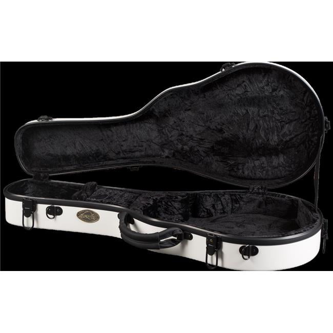 Superior CF-1520W Deluxe Fiberglass F Model Mandolin Case White