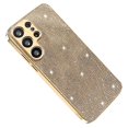 thumbnail image 1 of For Samsung Galaxy S25 Ultra Case Electroplating Ripple Texture PU + TPU + PC Phone Back Cover - Gre, 1 of 5