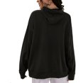 thumbnail image 4 of Women Butterfly Embroidery Sweater, Long Sleeve Front Pocket Drawstring Hoodie Autumn and Winter Sweatshirt, 4 of 4