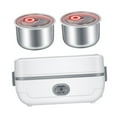 thumbnail image 4 of Calentador de alimentos con aislamiento de alimentos, fiambrera portátil de autococción, pequeña olla arrocera, calentador eléctrico, fiambrera para Nivel único, 4 of 8
