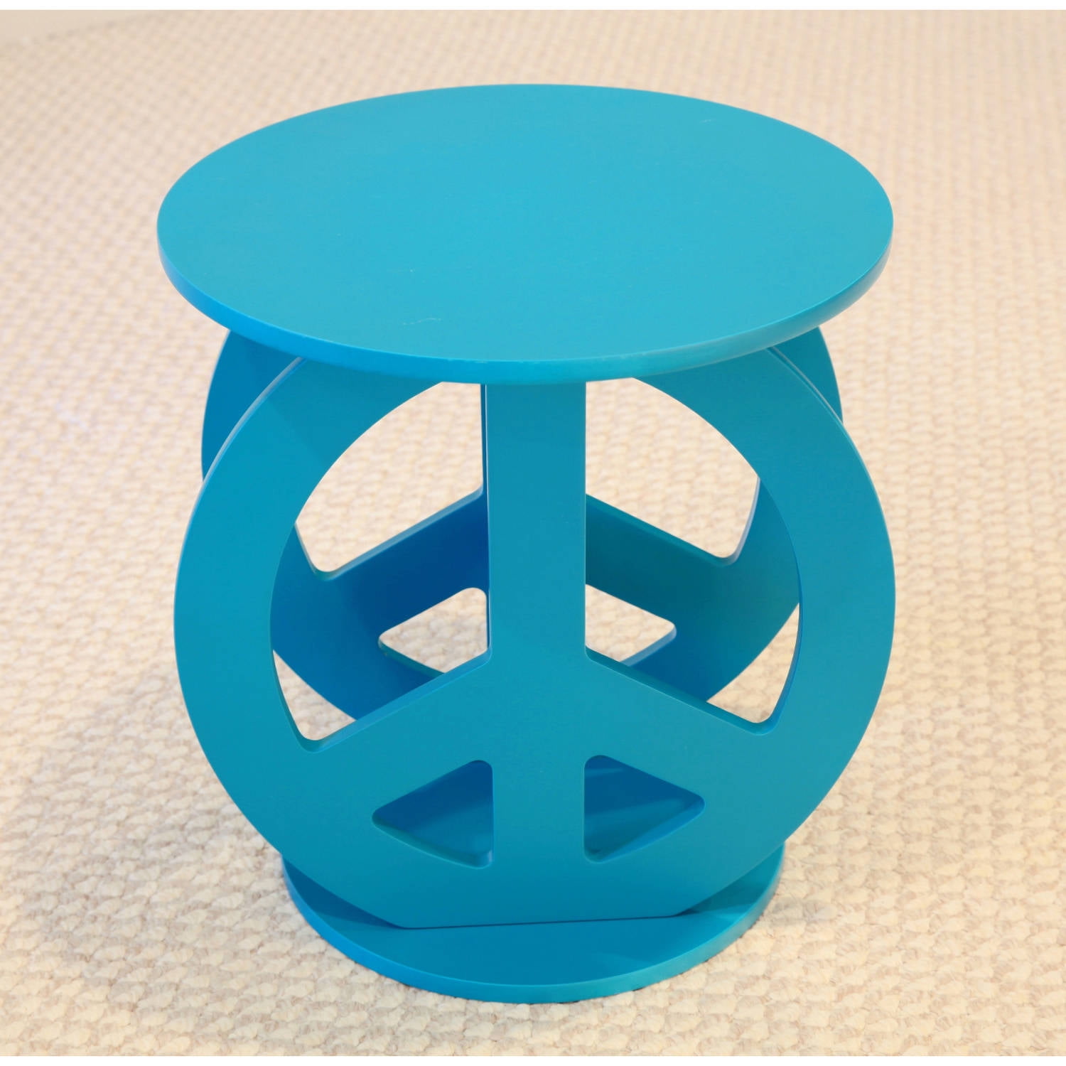 Home Craft Peace Sign Table, Multiple Colors