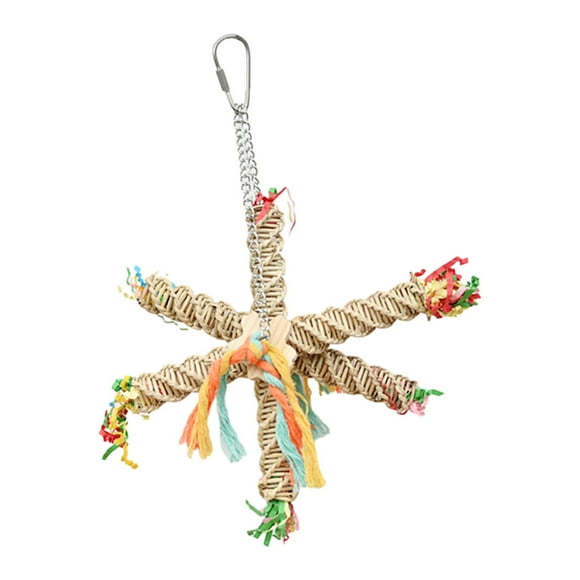 Juguetes para periquitos y pájaros, perchas de cuerda para pájaros, accesorios de jaula de cuerda trenzada colgante, cuerda para loros, juguete de