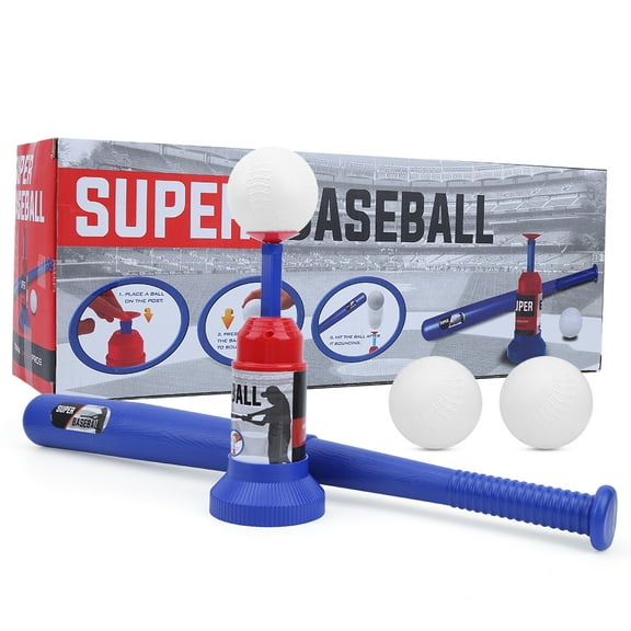 jinliangrun Toys for Kids 3  Years Baseball Ball Set Toy Semi Automatic Baseball Launcher Baseball Bat Toy for Children(777‑607 )