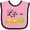 Pink and Black, variant on Inktastic Life is Sublime- Cute Food Pun Boys or Girls Baby Bib