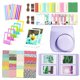 thumbnail image 1 of 1 bolsa para cámara de 10 pulgadas, kit de accesorios para Instax Mini 12/11/9, color morado, 1 of 9