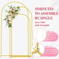 thumbnail image 6 of Wokceer Wedding Arch Backdrop Stand 7.2FT, 6.6FT, 6FT Set of 3 White Metal Wedding Arch Stand for Wedding Ceremony Baby Shower Birthday Party Garden Floral Balloon Arch Decoration, 6 of 6