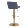 thumbnail image 6 of Toriano Adjustable Bar Stool, Gold Bar Stools, Bar Chairs, Swivel Bar Stools, Bar Stools Set of 2, 6 of 6