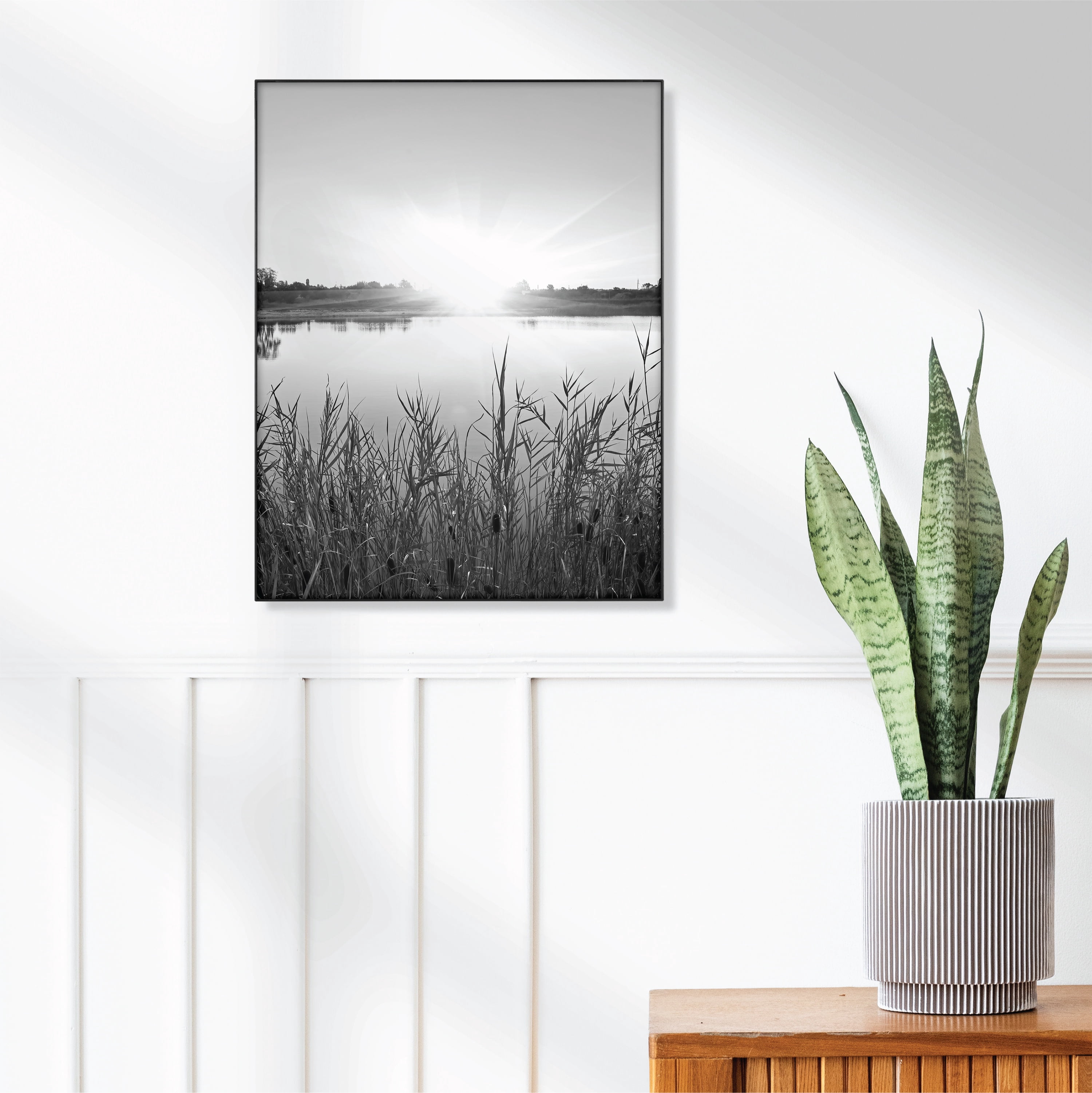 Mainstays 11x14 Picture Frame Black Front Loading Wall Frame