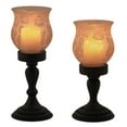 thumbnail image 1 of Pacific Accents Chesapeake Hurricanes Flameless Candles, Brown, 1 of 1