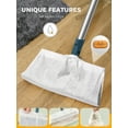 thumbnail image 3 of BIMZUC Broom and Dustpan Combo Set, Self-Cleaning with Dustpan Teeth, Stand up, Extendable to 50.4", Blue, 3 of 11