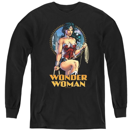 Jla - City Warrior - Youth Long Sleeve Shirt - Large
