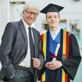 thumbnail image 4 of Romania Flag Graduation Stole Graduate Shawl Sash Scraf Gift For Abroad Student International Study (Square), 4 of 6