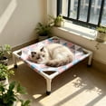 thumbnail image 6 of Elevated Cooling Pet Bed for Summer, Portable Raised Dog Cat Cot with Breathable Mesh, Washable Cover Foldable Pet Cot for Indoor Outdoor Camping Travel, 6 of 6