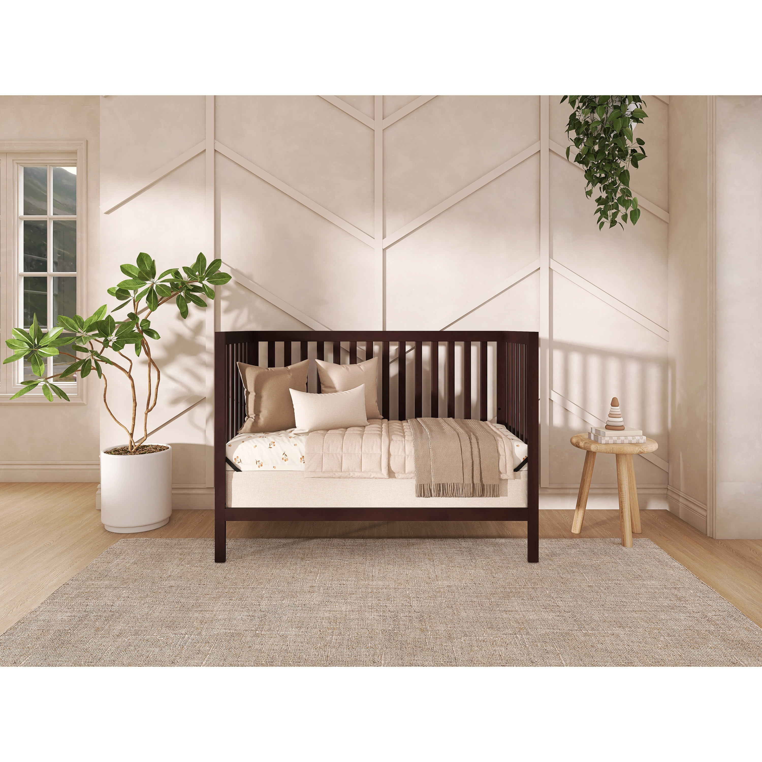 Nursery Bundle, Dream On Me Synergy MOD Crib in Espresso and Crib & Toddler Mattress Bundle