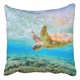 thumbnail image 1 of Funda de almohada ABPHQTO Tortuga Buceando en Arrecife en Laguna 45x45 cm, 1 of 1