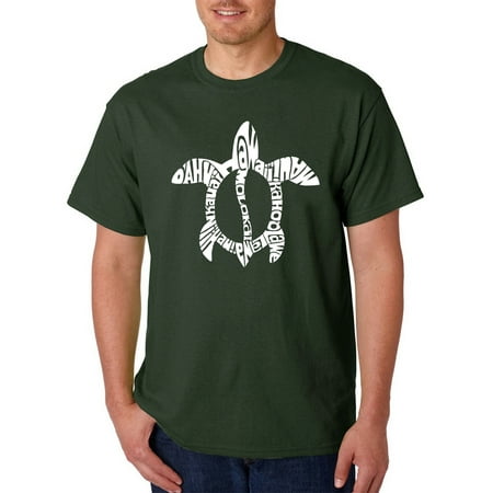 Los Angeles Pop Art Men's t-shirt - honu turtle - hawaiian