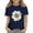 1-Navy795, variant on Kiijoy Girls Sunflower Print Short Sleeve T-Shirt Summer Casual T Shirt Tee Top, Sizes 3-13