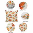 thumbnail image 6 of Throw Pillow Covers, Fall Orange Pumpkins Decorative Throw Pillow Covers 18x18 Inch, Autumn Maple Thanksgiving Retro Country Square Linen Pillow Cases for Couch/Living Room/Sofa, 6 of 9
