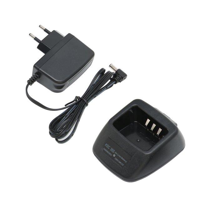 Base De Carga Para Walkie Talkie, Enchufe Europeo De 100-240V, Base De Carga Para Batería De Radio De Escritorio, Entrada De 12V, Color Negro Para TK2400 Para