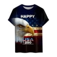 thumbnail image 4 of vigerkar USA US Flag Patriotic 4th of July America T-Shirt (Black, L), 4 of 4