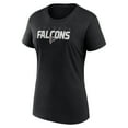 thumbnail image 2 of Women's Logo Athletic Black Atlanta Falcons Lean T-Shirt, 2 of 3