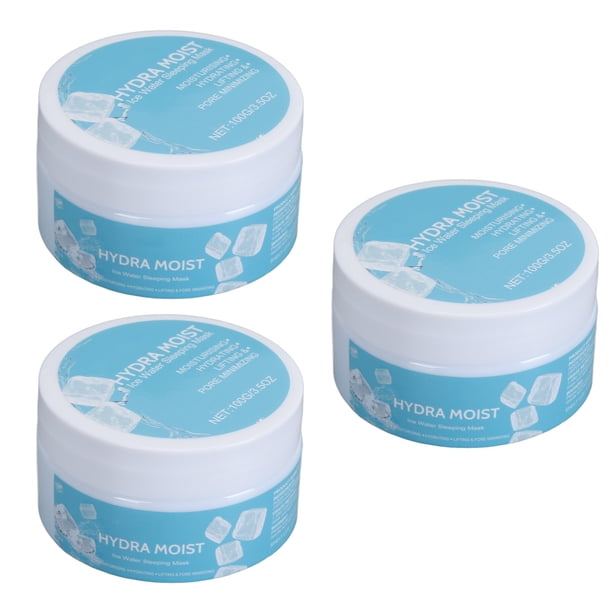 Mascarilla Hidratante Para Dormir, Mascarilla Iluminadora Para Dormir De Hidratación Profunda, 3 Piezas, 100 G, Hidratación Profunda, Mejora La Elasticidad Para El Cuidado De La