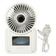 thumbnail image 2 of Ventilador de escritorio ANGGREK Mini ventilador silencioso ajustable recargable compacto con luz para mesa, 2 of 8