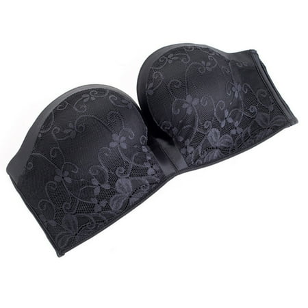 

Women Comfort Lift Strapless Bra Push Up Strapless Bra Lace Bandeau Bras
