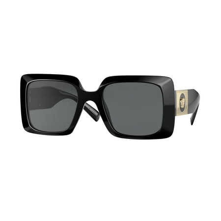 Versace VE 4405 Plastic Womens Rectangle Sunglasses Black 54mm Adult