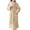 Khaki, variant on Soft Fleece Bathrobe Cozy Kimono Robe Long Sleeve Shirtwaist Loungewear For Spa And Home Relaxation